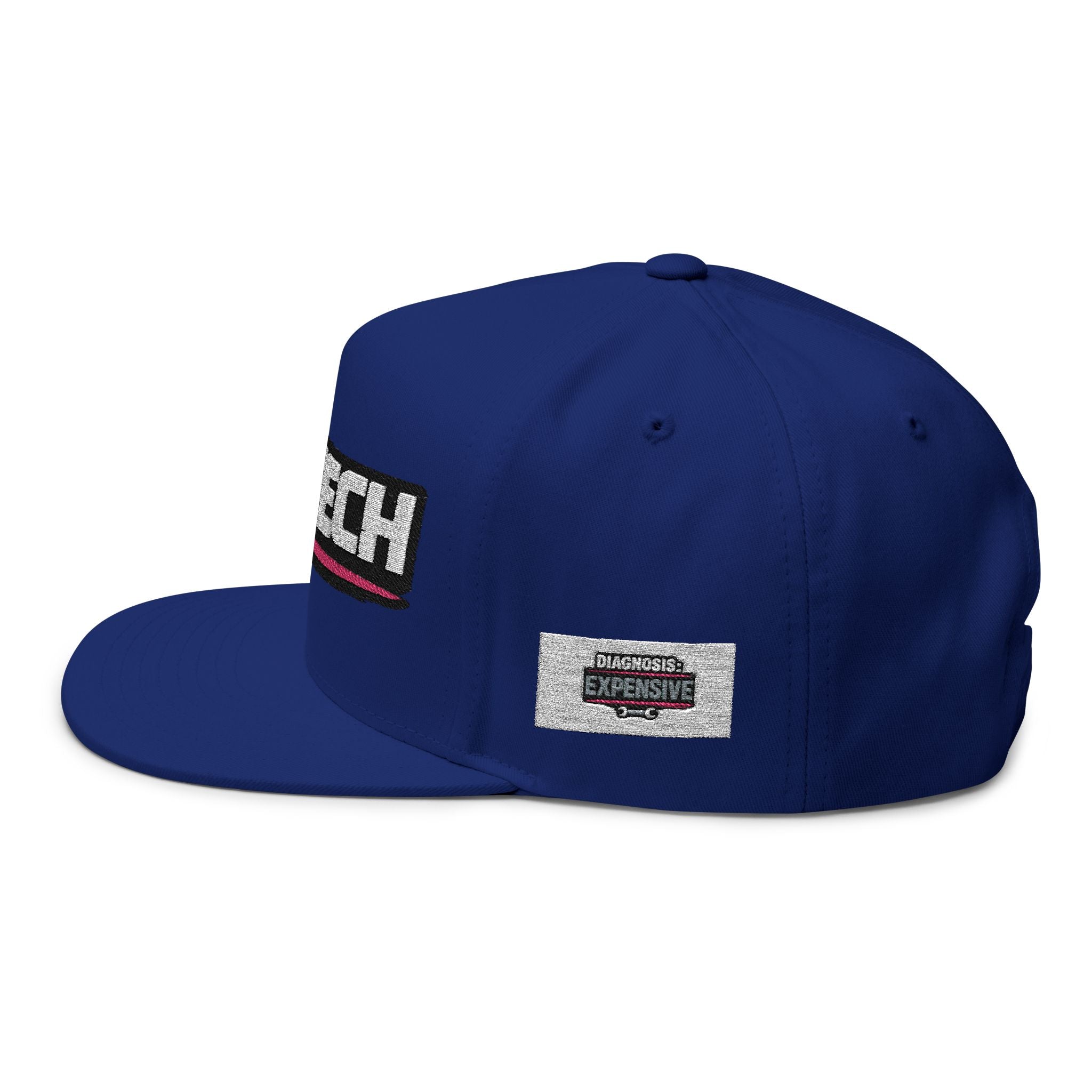 Embroidered Flat Bill Cap – FOSTECH Logo Snapback