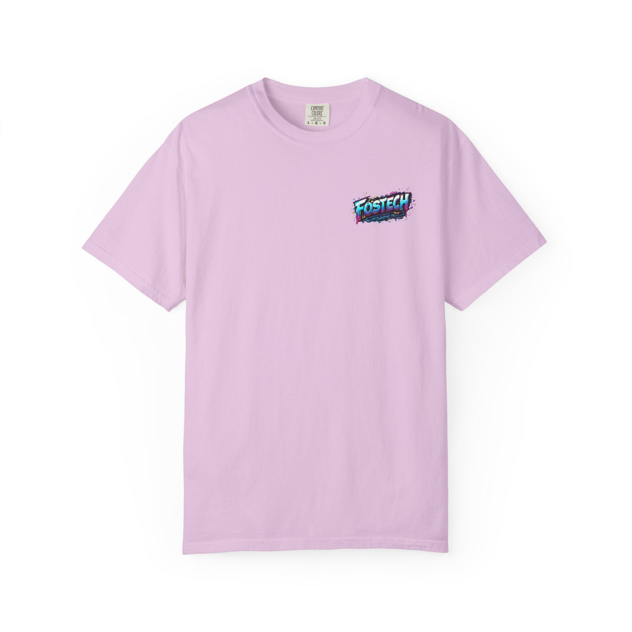 FOSTECH Monster Graphic T-Shirt — Retro Neon Skateboard Illustration