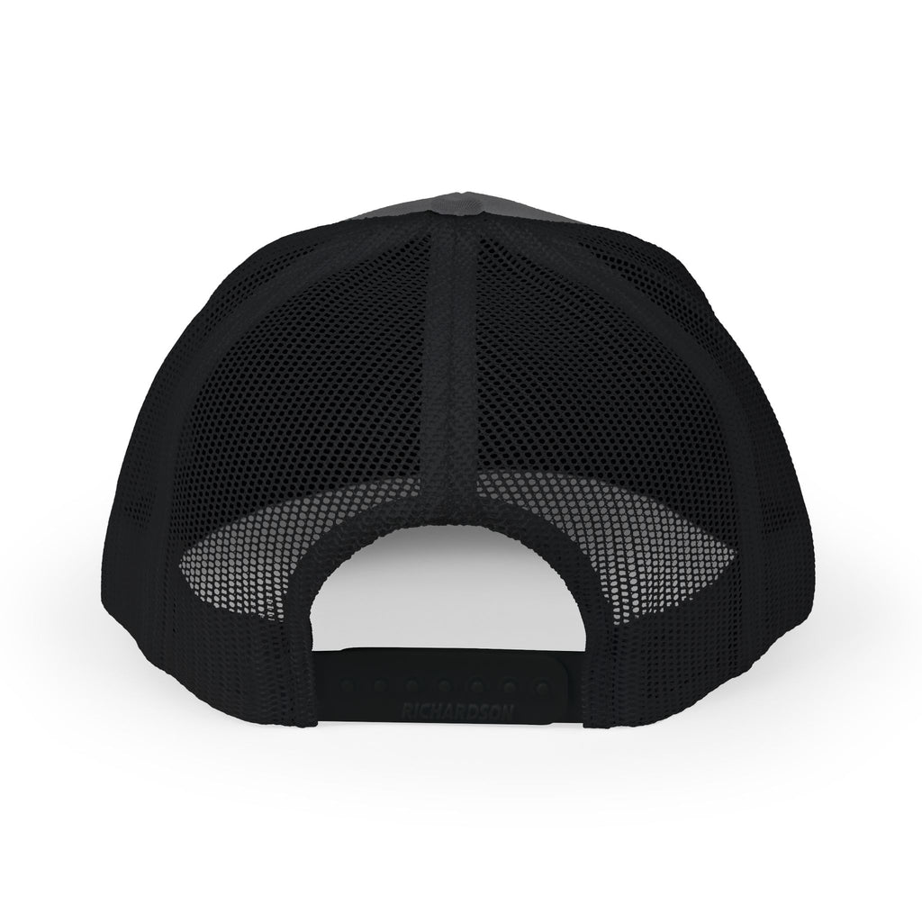 Fostech Embroidered Trucker Cap — Black & White Snapback Hat
