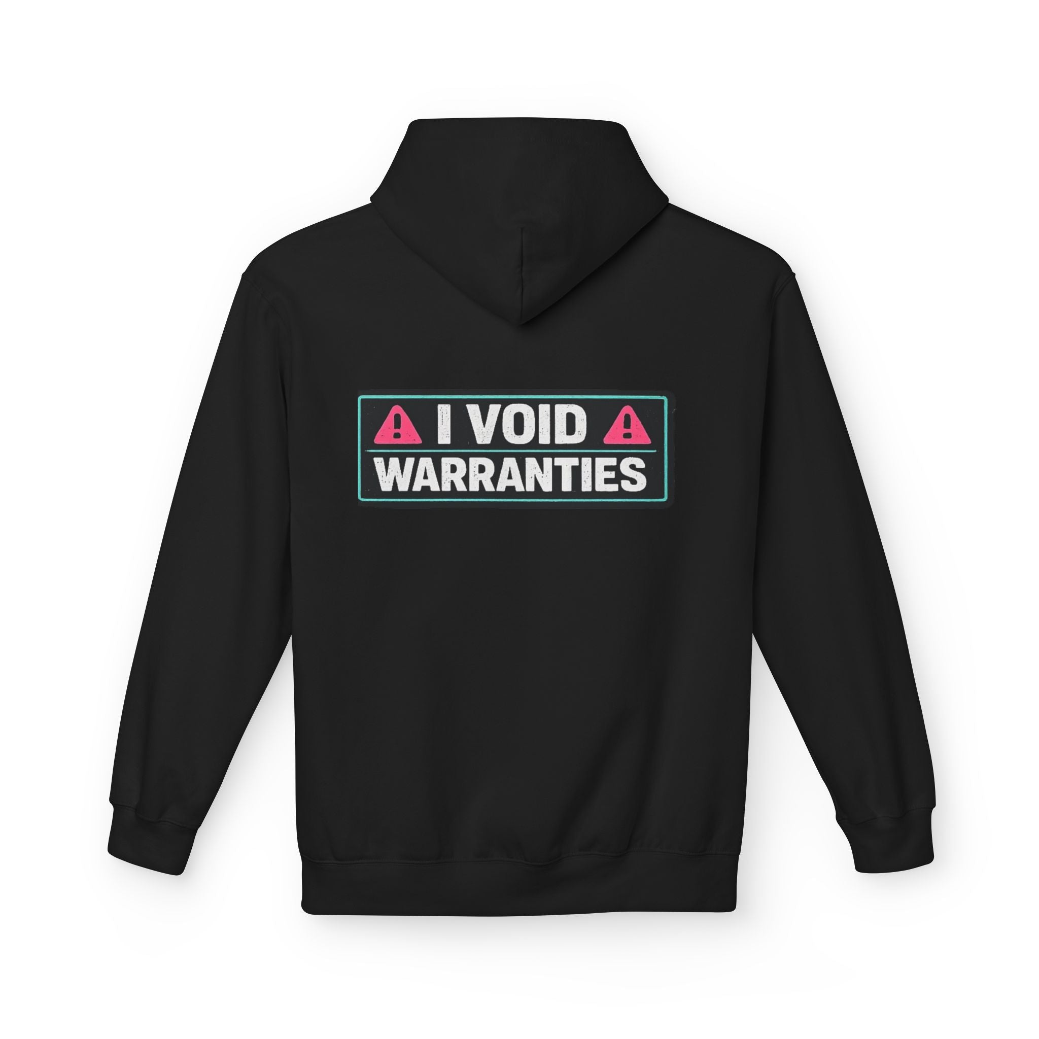 I Void Warranties Hoodie — FOSTECH Logo Tech Repair Humor Hoodie