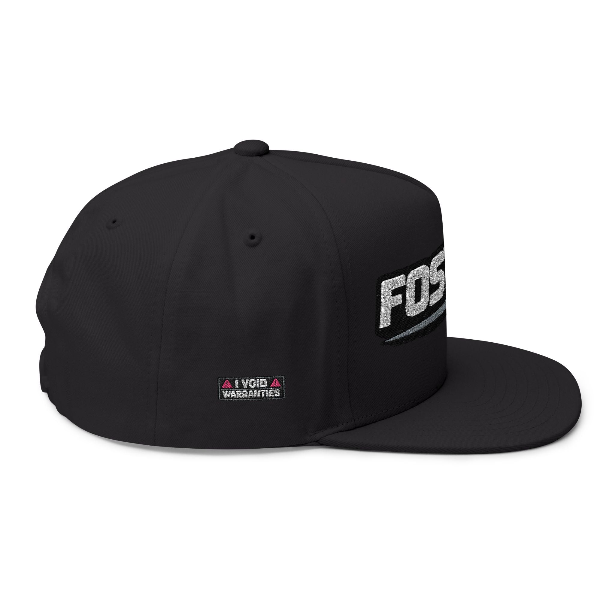 Embroidered Flat Bill Cap – FOSTECH Logo Snapback