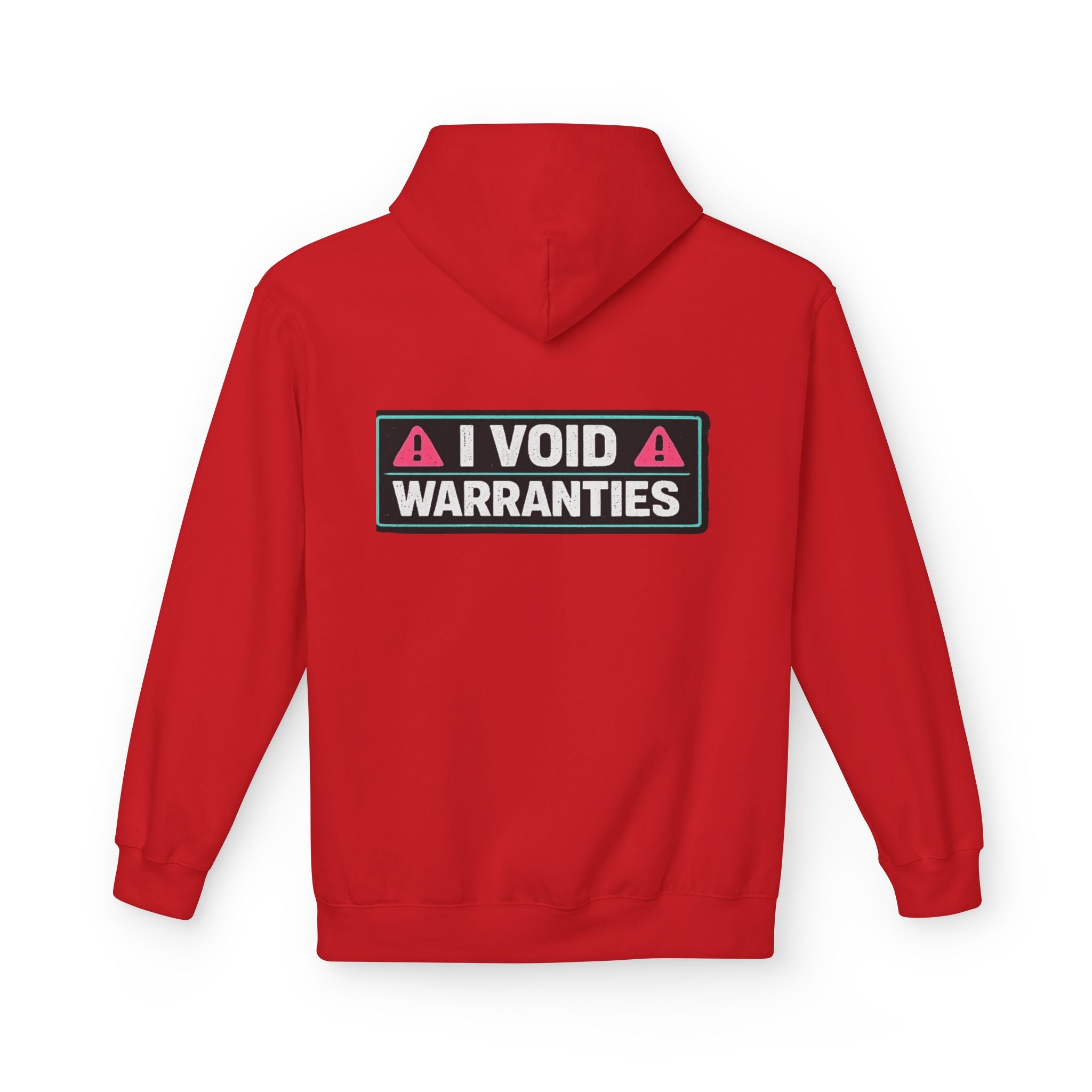 I Void Warranties Hoodie — FOSTECH Logo Tech Repair Humor Hoodie