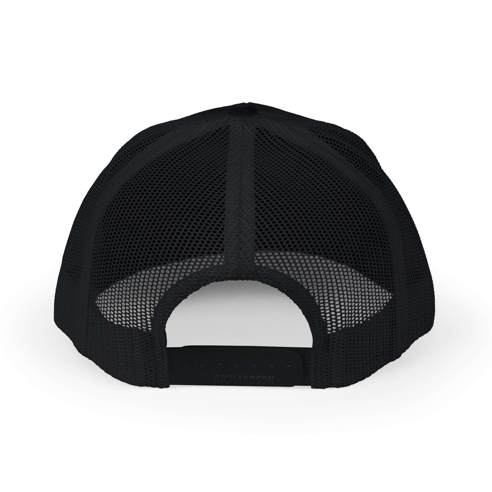 Fostech Embroidered Trucker Cap — Black & White Snapback Hat