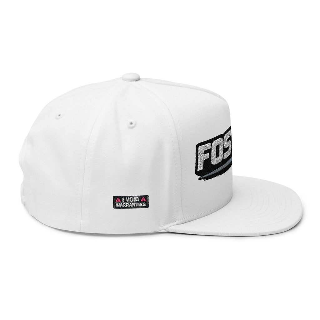 Embroidered Flat Bill Cap – FOSTECH Logo Snapback