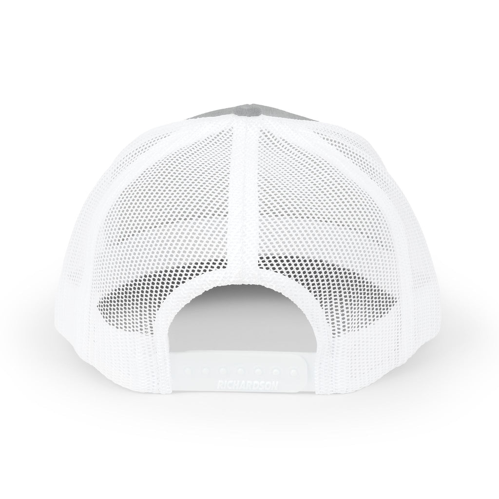 Fostech Embroidered Trucker Cap — Black & White Snapback Hat