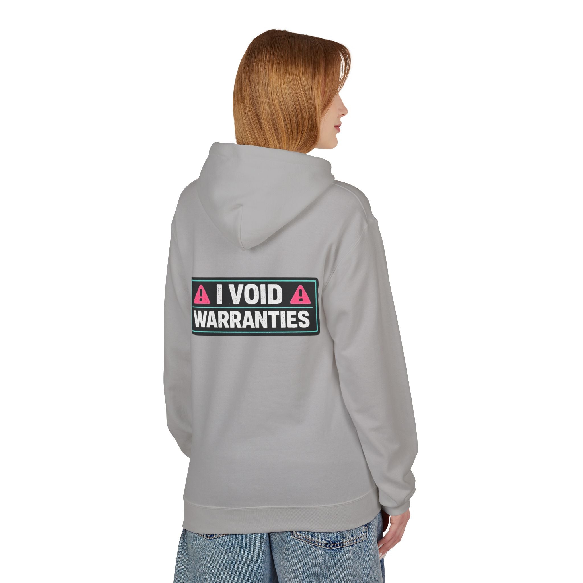 I Void Warranties Hoodie — FOSTECH Logo Tech Repair Humor Hoodie
