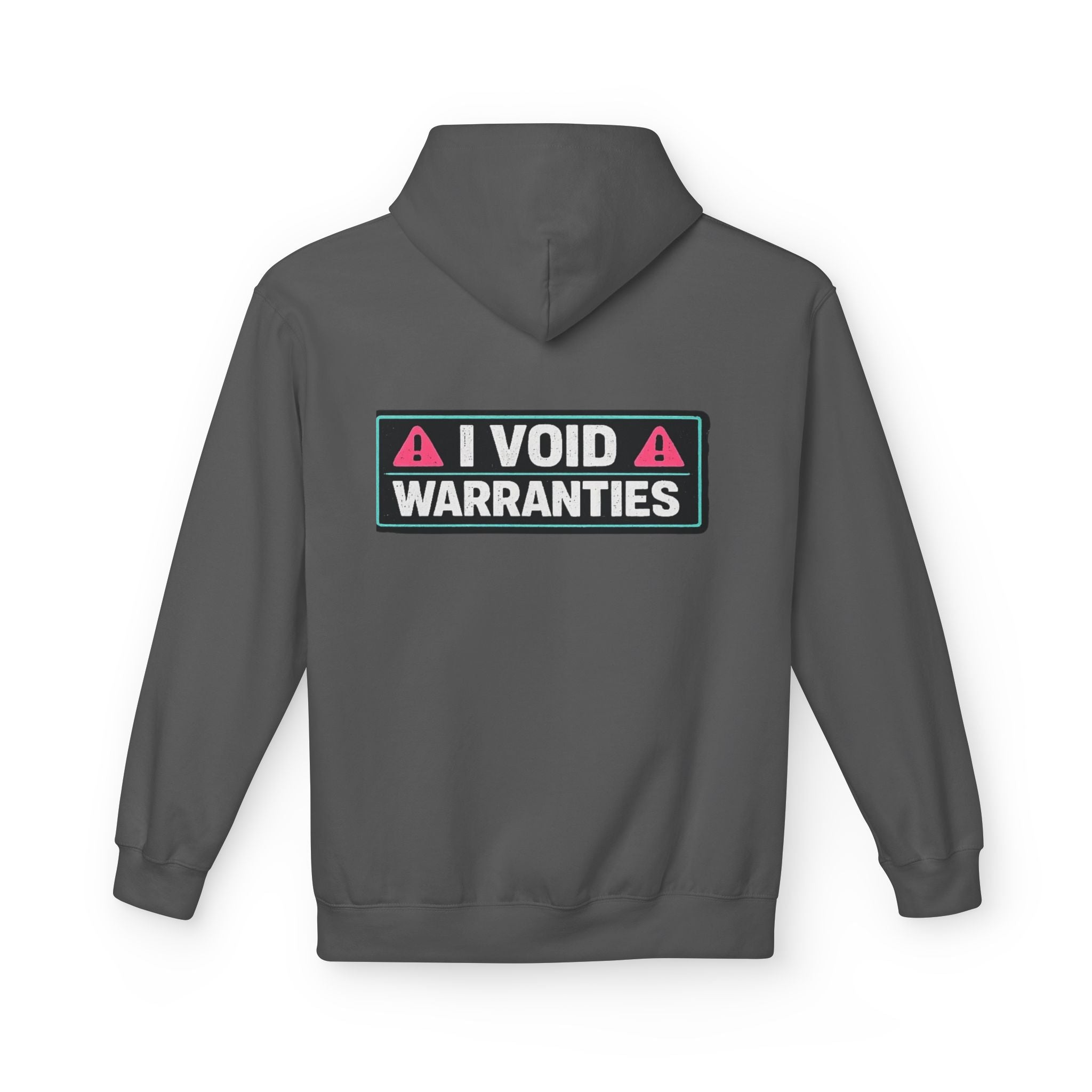 I Void Warranties Hoodie — FOSTECH Logo Tech Repair Humor Hoodie