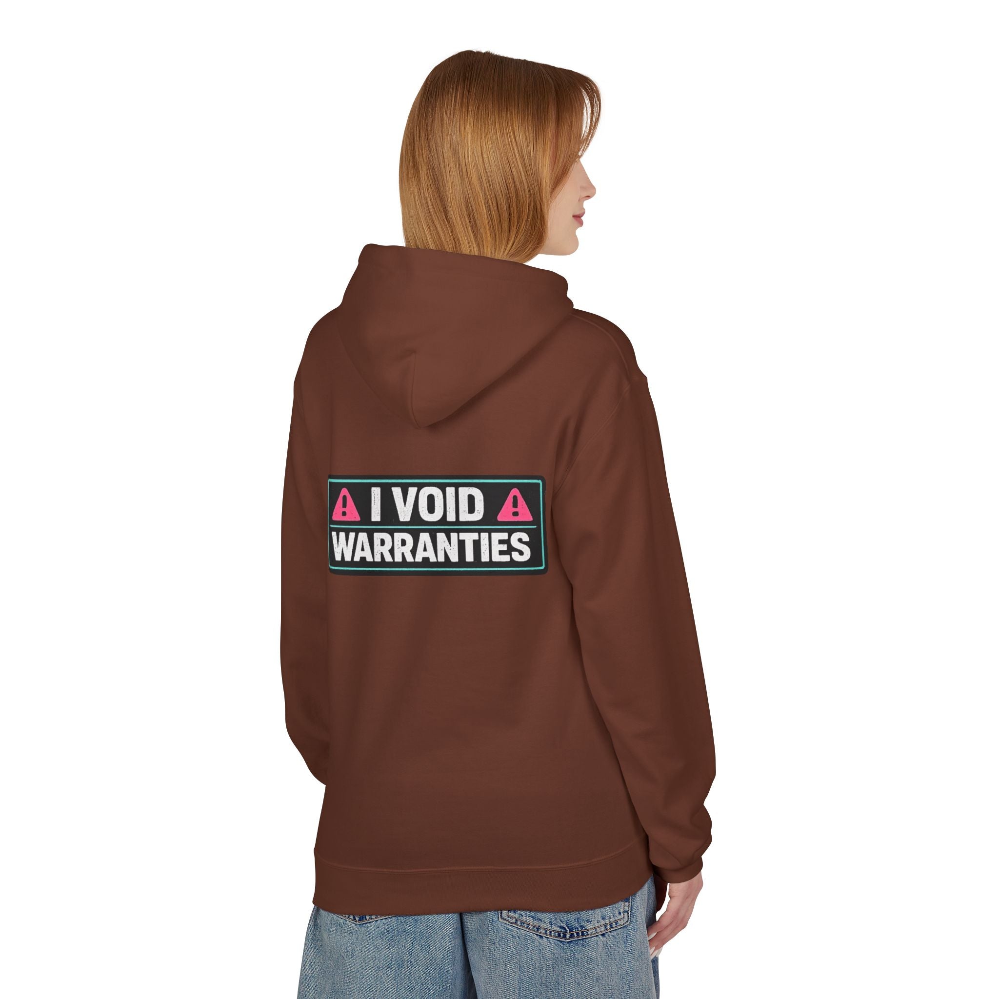 I Void Warranties Hoodie — FOSTECH Logo Tech Repair Humor Hoodie