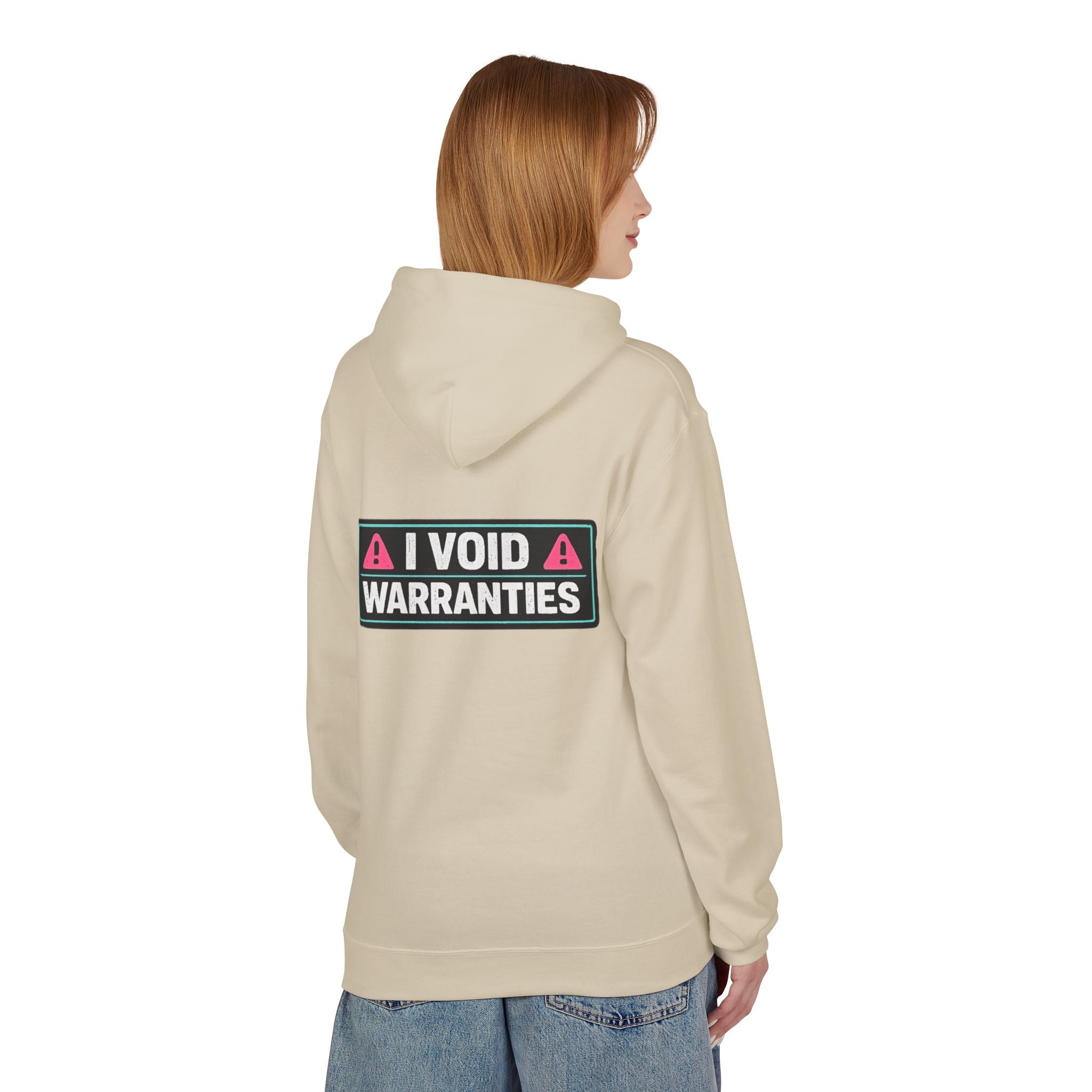 I Void Warranties Hoodie — FOSTECH Logo Tech Repair Humor Hoodie