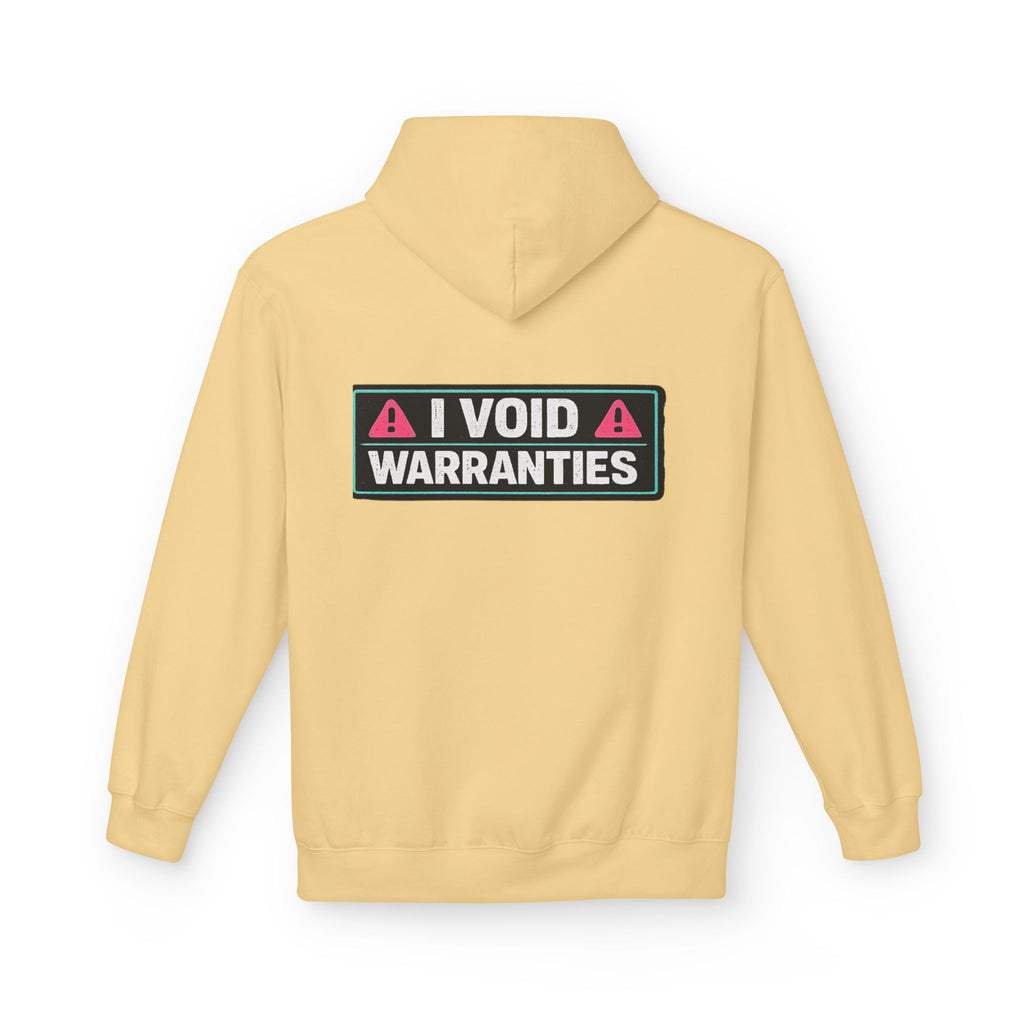 I Void Warranties Hoodie — FOSTECH Logo Tech Repair Humor Hoodie