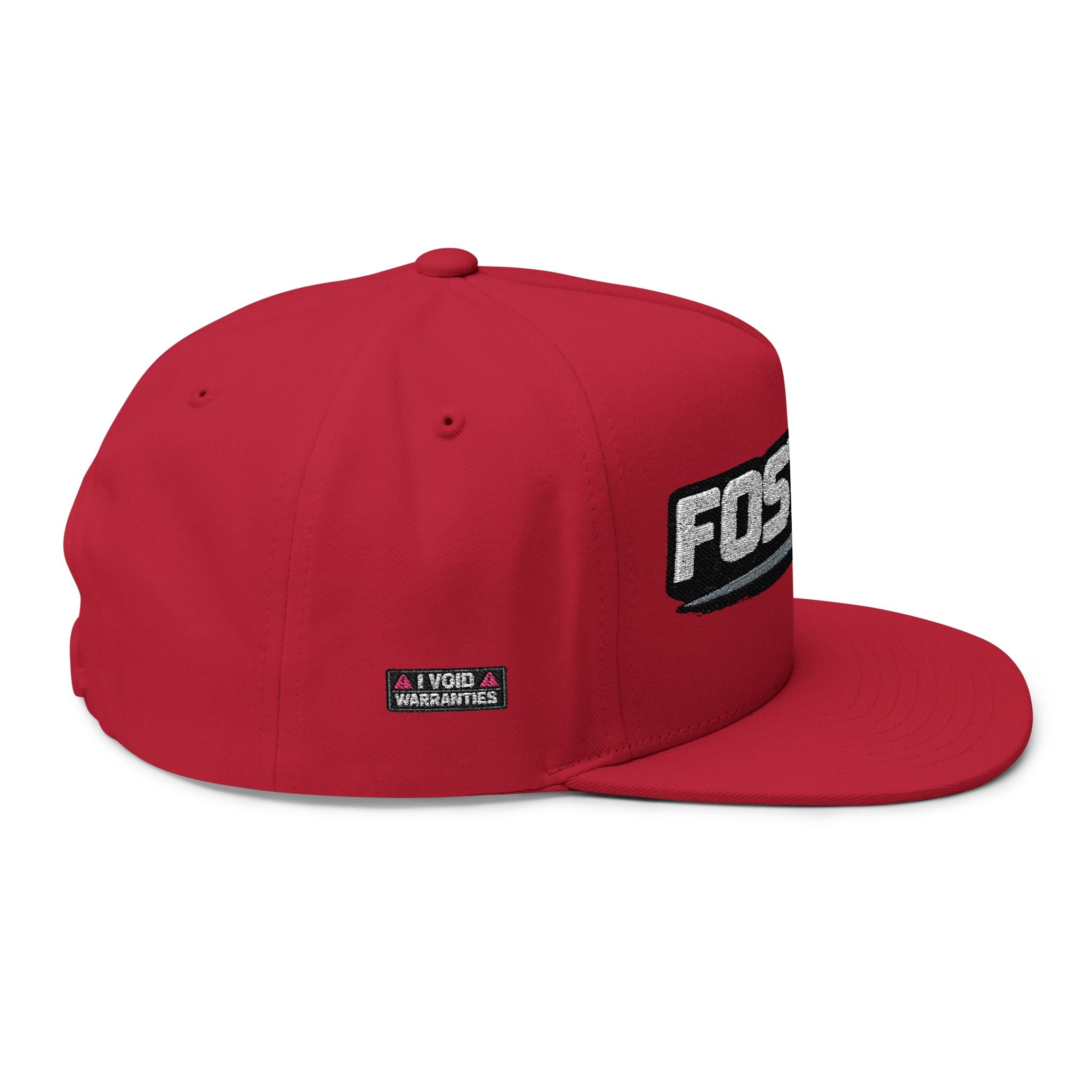 Embroidered Flat Bill Cap – FOSTECH Logo Snapback