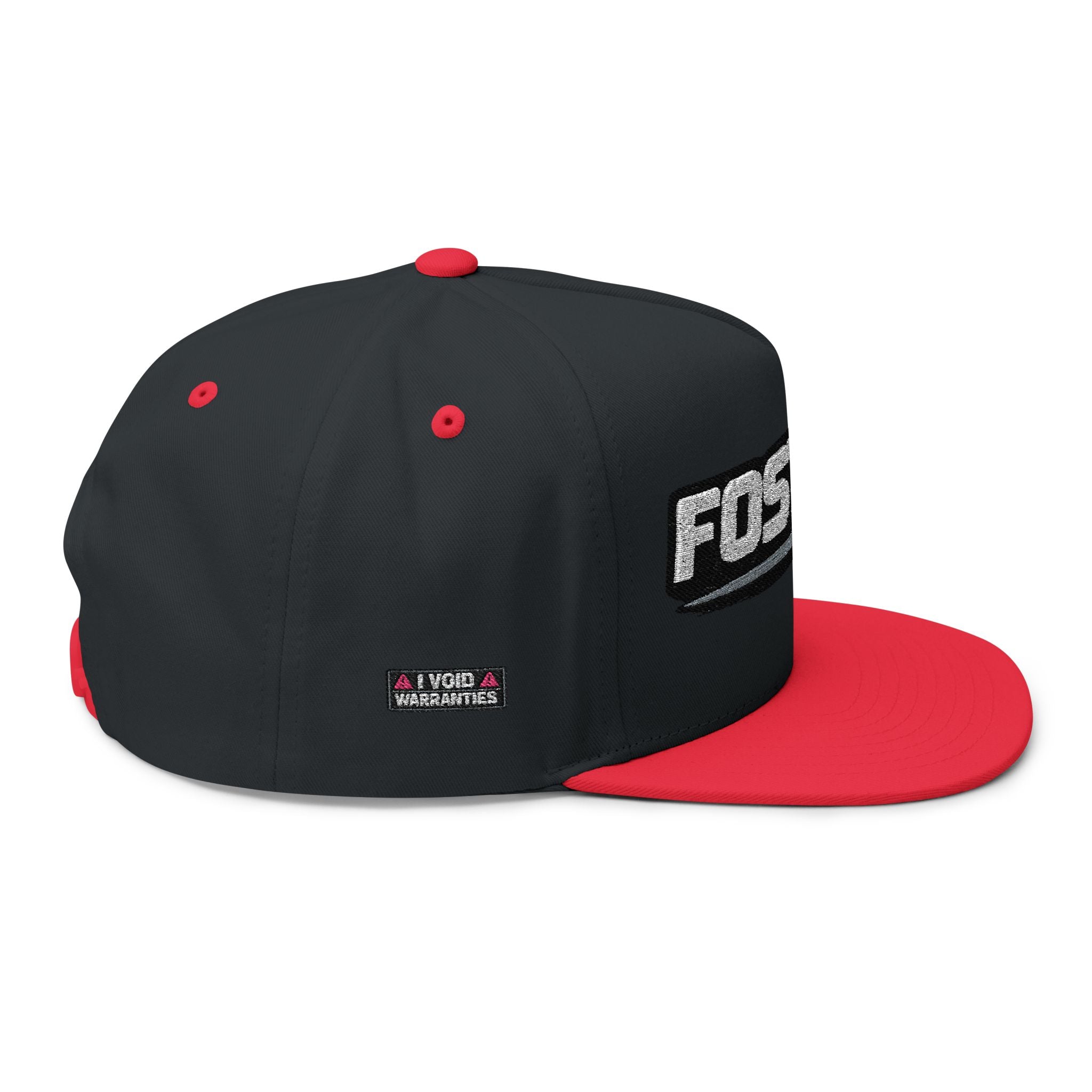 Embroidered Flat Bill Cap – FOSTECH Logo Snapback