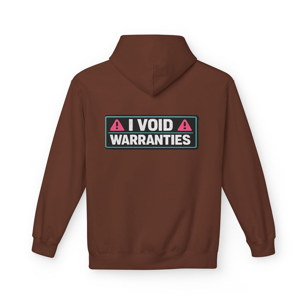I Void Warranties Hoodie — FOSTECH Logo Tech Repair Humor Hoodie