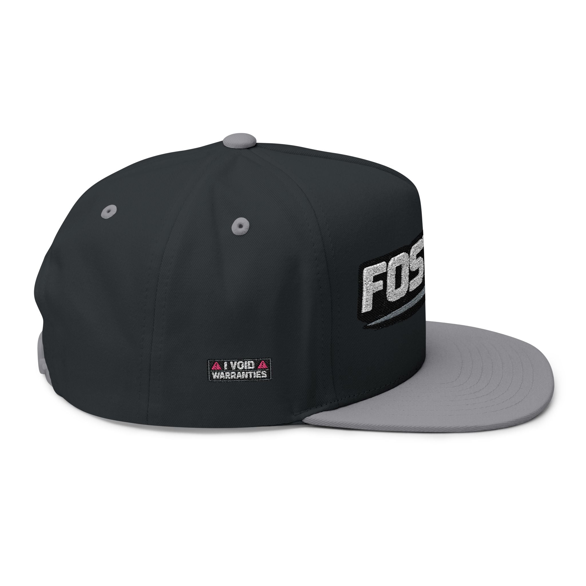 Embroidered Flat Bill Cap – FOSTECH Logo Snapback