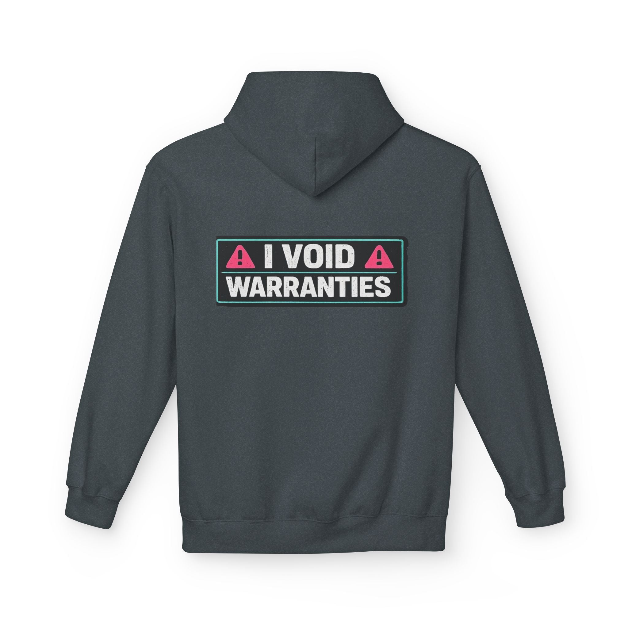 I Void Warranties Hoodie — FOSTECH Logo Tech Repair Humor Hoodie