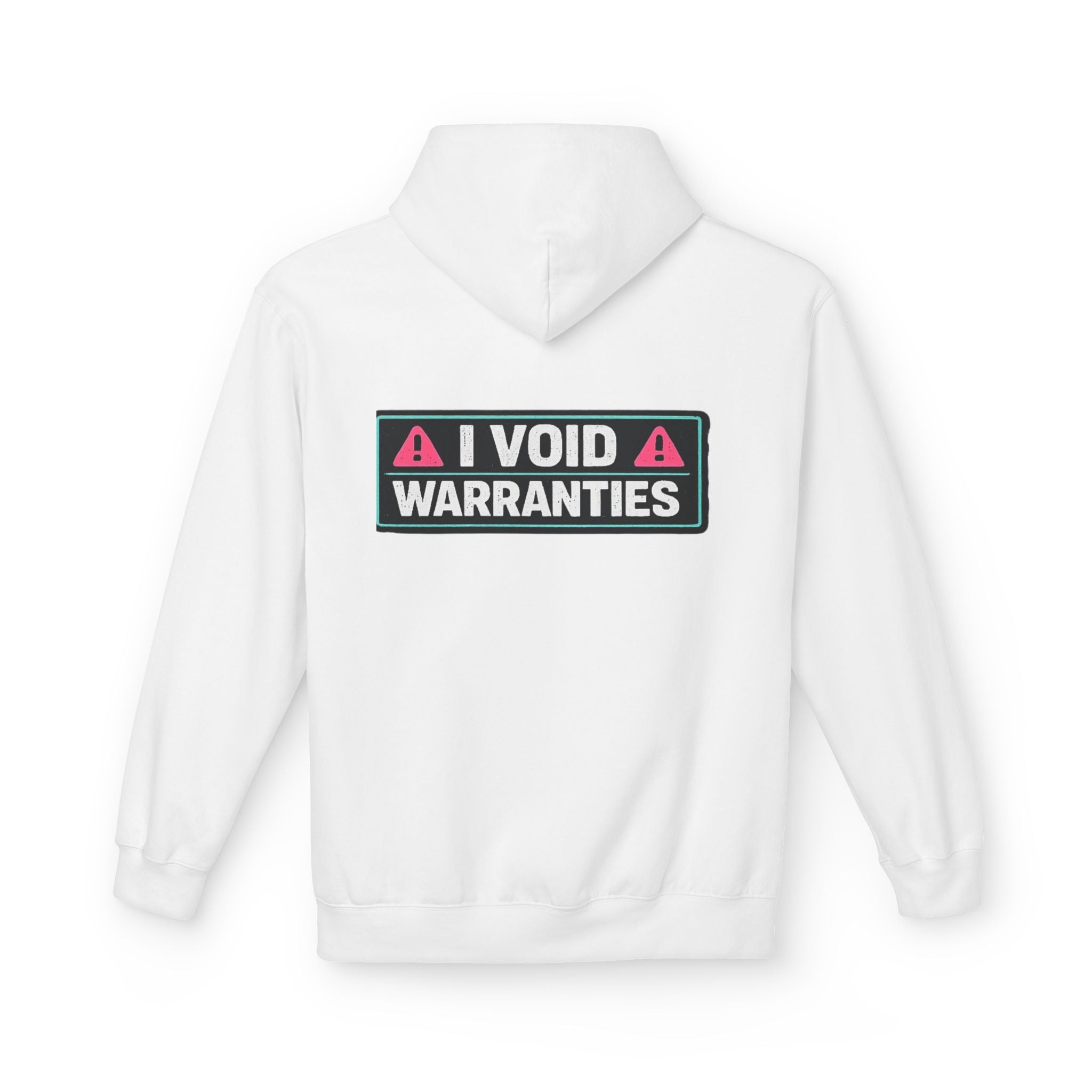 I Void Warranties Hoodie — FOSTECH Logo Tech Repair Humor Hoodie