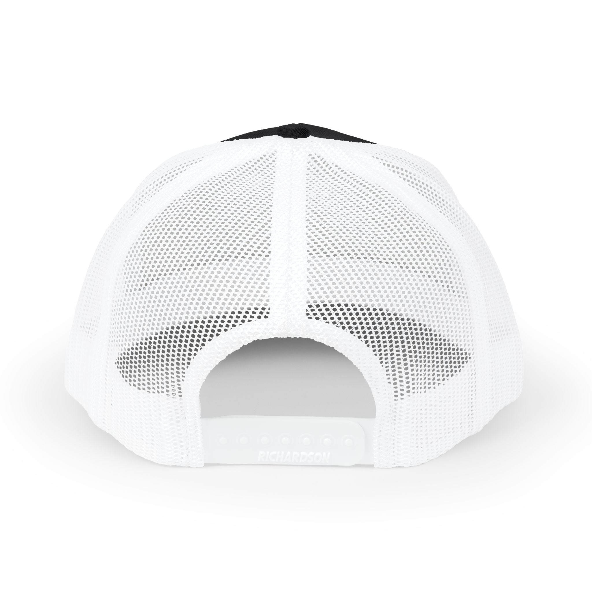 Fostech Embroidered Trucker Cap — Black & White Snapback Hat