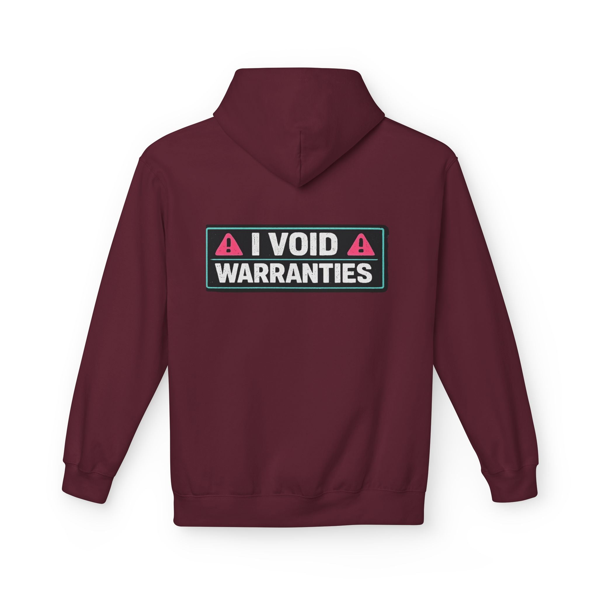 I Void Warranties Hoodie — FOSTECH Logo Tech Repair Humor Hoodie