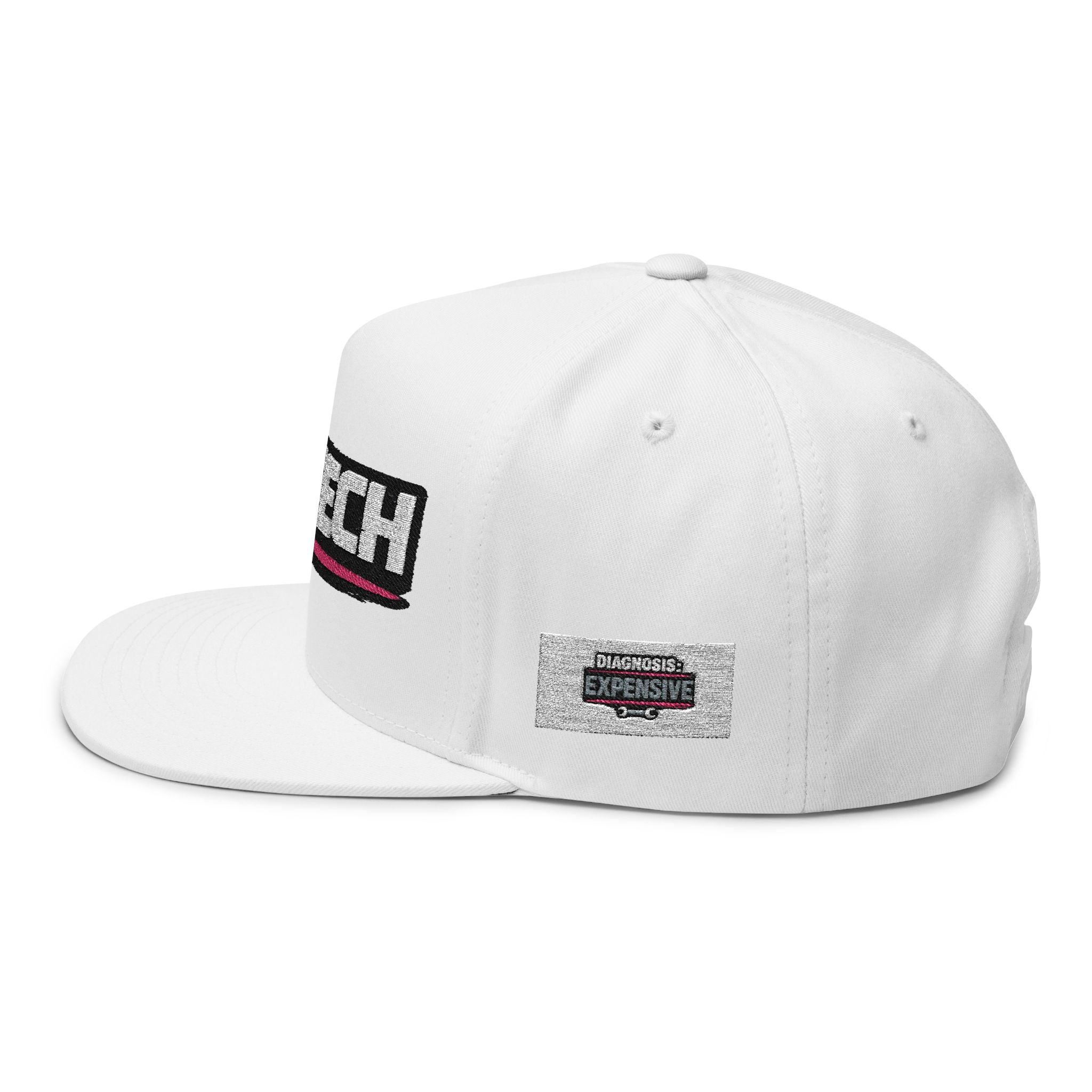 Embroidered Flat Bill Cap – FOSTECH Logo Snapback