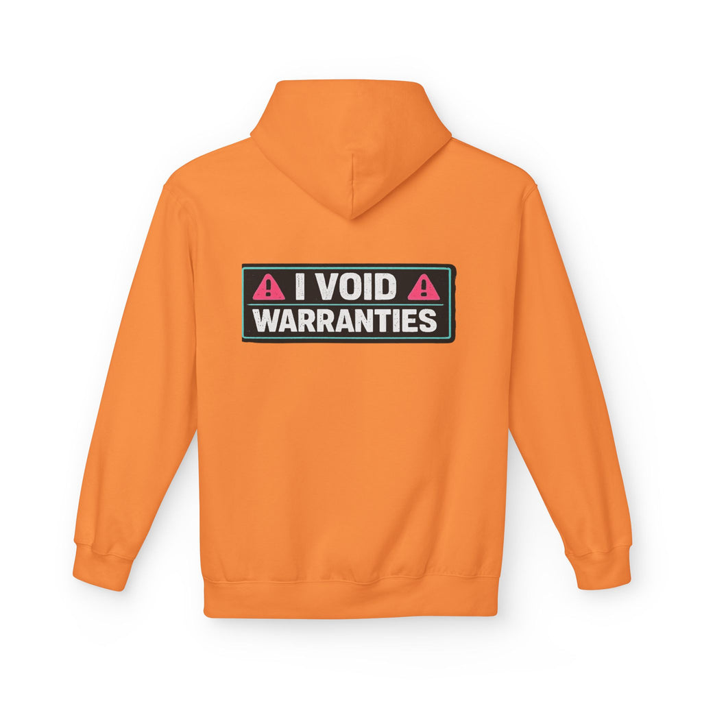 I Void Warranties Hoodie — FOSTECH Logo Tech Repair Humor Hoodie