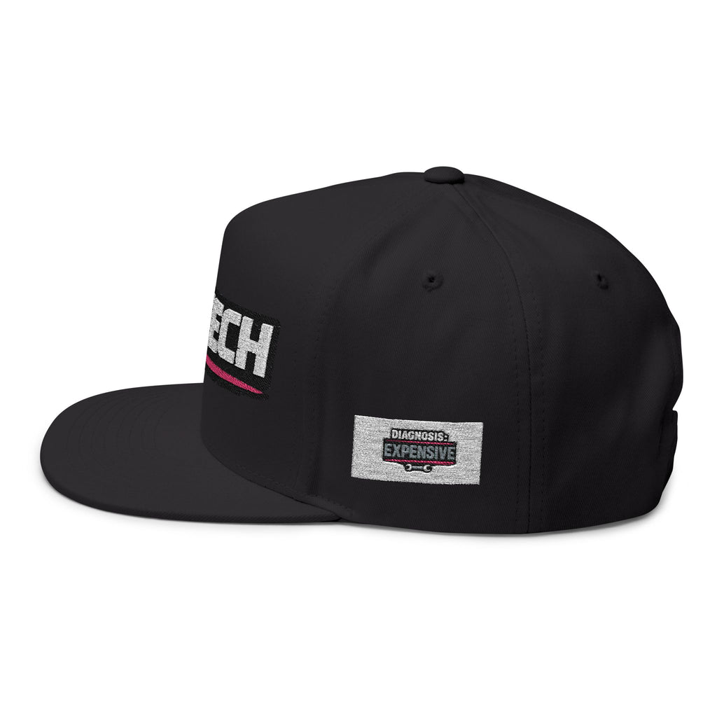 Embroidered Flat Bill Cap – FOSTECH Logo Snapback