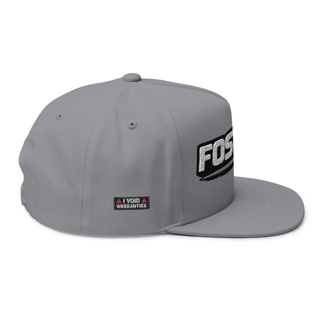Embroidered Flat Bill Cap – FOSTECH Logo Snapback