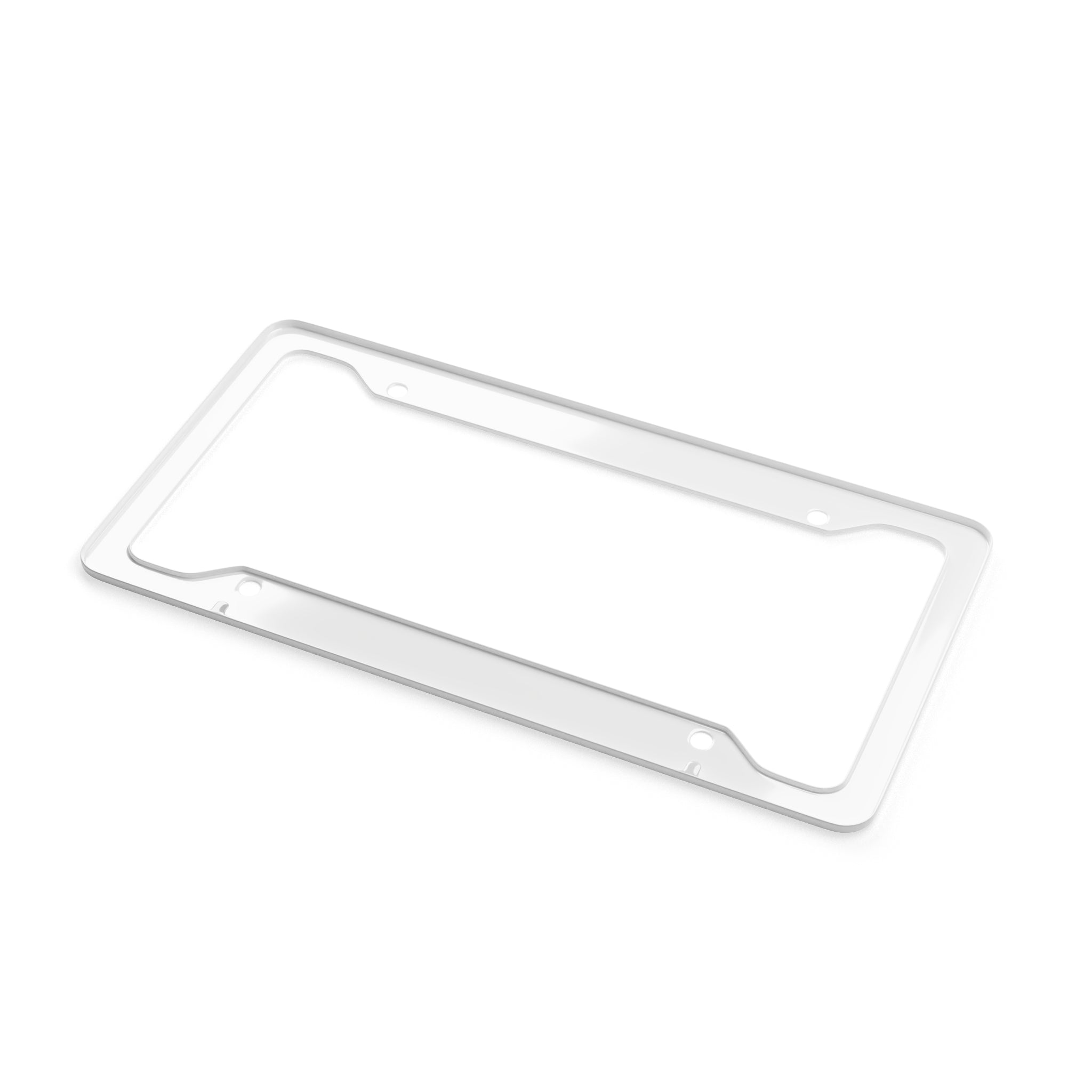 FOSTECH License Plate Frame — Racing Neon Logo Car Tag Border