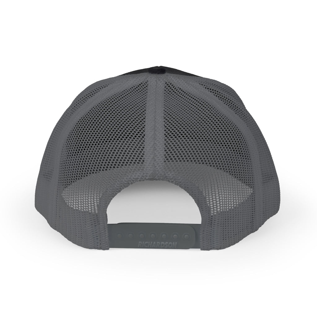 Fostech Embroidered Trucker Cap — Black & White Snapback Hat