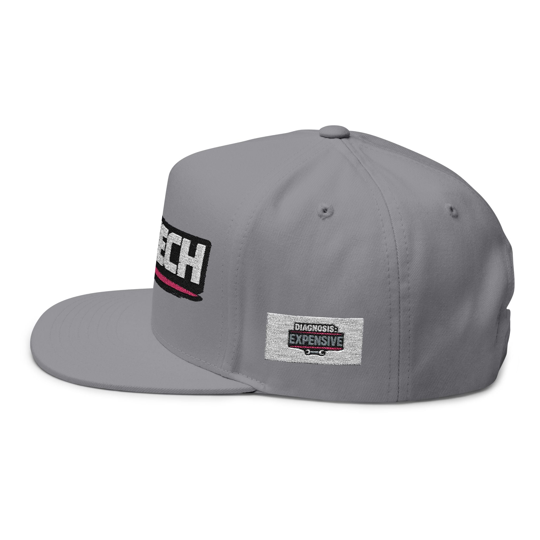 Embroidered Flat Bill Cap – FOSTECH Logo Snapback