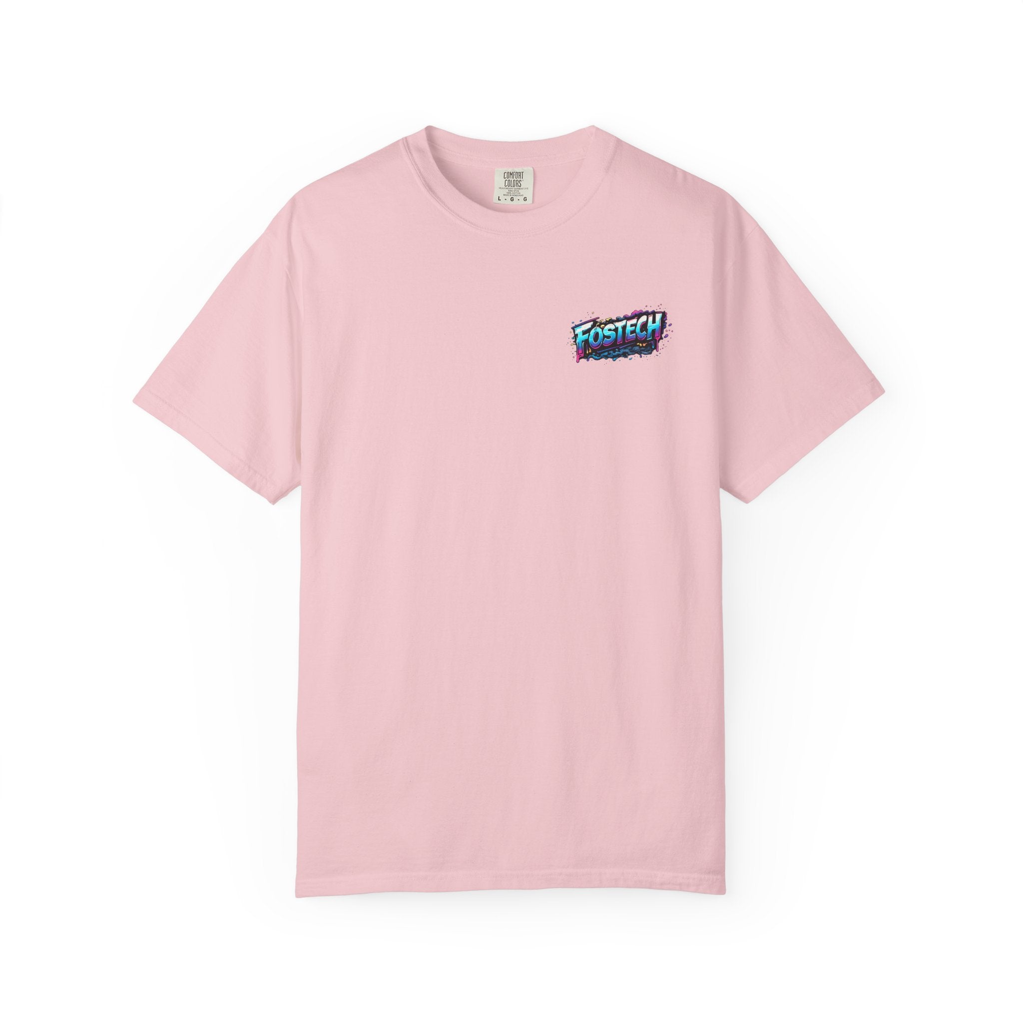 FOSTECH Monster Graphic T-Shirt — Retro Neon Skateboard Illustration