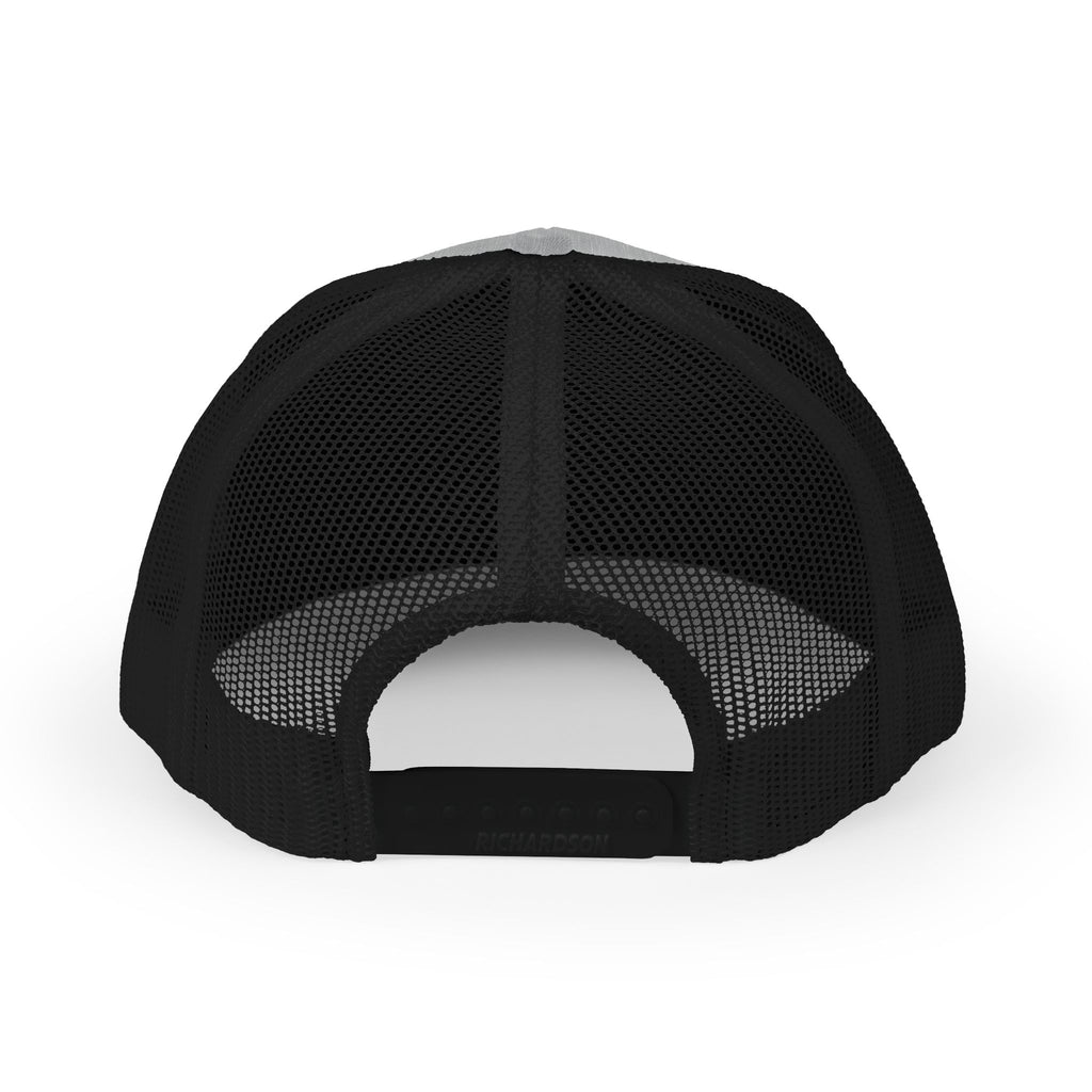 Fostech Embroidered Trucker Cap — Black & White Snapback Hat