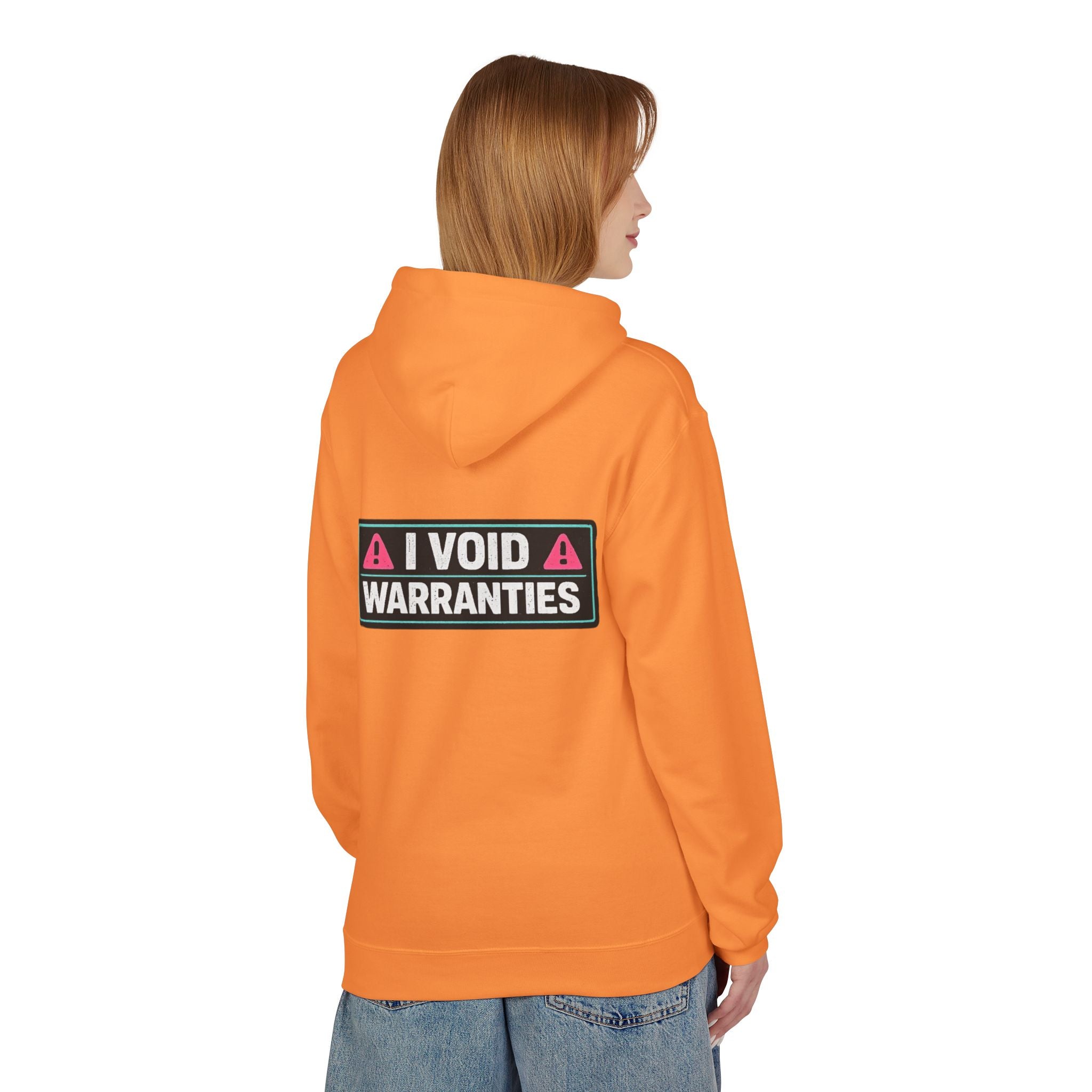 I Void Warranties Hoodie — FOSTECH Logo Tech Repair Humor Hoodie